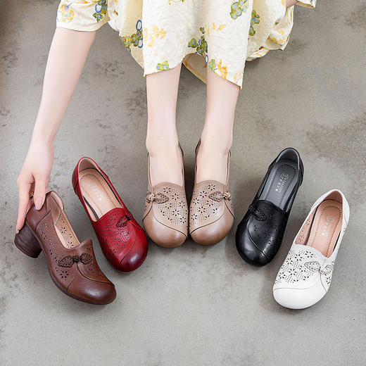 夏新款中老年，护脚妈妈鞋防滑健步女鞋WZ2359 商品图2