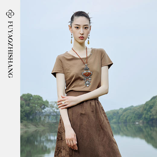 IWY/扶摇系列 夏季舒适柔软圆领T恤23FYB120 商品图4