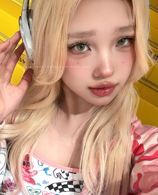 idol 美瞳半年抛 欧罗娜系列 水滴蓝灰 直径14.0mm着色13.0mm 商品图6