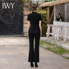 IWY/高级感阔腿裤西装套装女气场强大职业装金属两粒扣黑色西服正装CP1819 商品缩略图4
