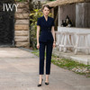 IWY/夏季西装套装女时尚夏季新款气质干练藏青色职业装短袖OL工作服CP1820 商品缩略图3