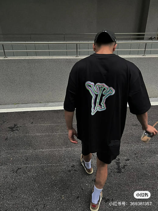 We11done23春夏超大版型有机棉幻彩泰迪小熊印花T恤 商品图1