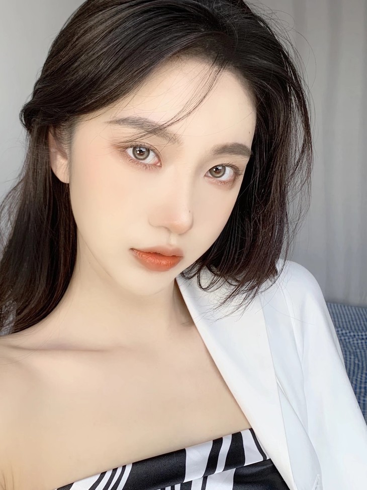 VokiVoki美瞳 年抛隐形眼镜 卡其肉桂 14.0mm 1副/2片 左右度数可不同 - VVCON美瞳网