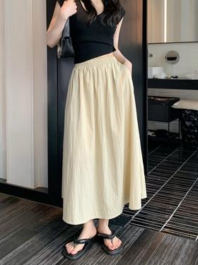 下单3-5天内发货！【基础百搭】旦茉山本裙 肌理邹感 质感满满 柔软垂顺