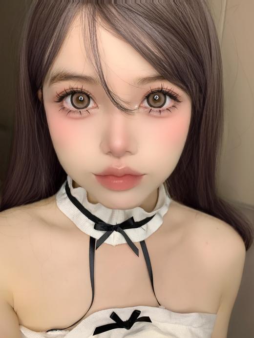 【大直径】Sheepcon-月光小兔粉-14.5mm【年抛 度数0-1000度 含525/575】 商品图1