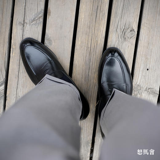 PICCADILLY 手工固特异意大利Bonaudo小牛皮黑色便士乐福鞋 商品图8