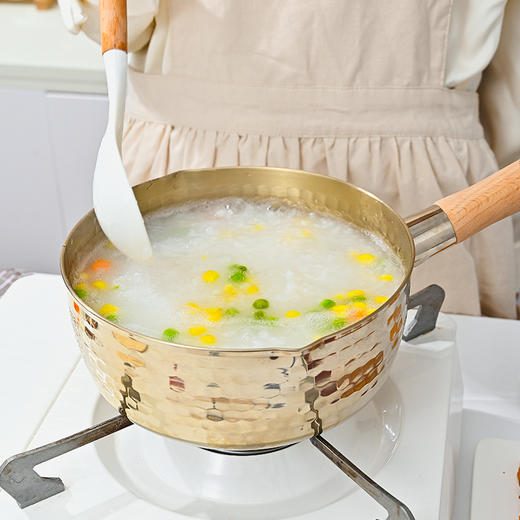 神田钛金双耳雪平锅奶锅辅食锅18cm/20cm 玻璃盖木盖随机发 商品图1