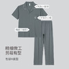 雅黛丽睡衣男款夏季薄款透气短袖家居服可外穿2023棉质大码套装男 商品缩略图3