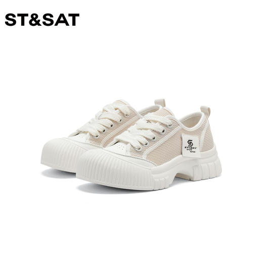 星期六丑萌大头鞋网面小白鞋女鞋SS32112D26 商品图2