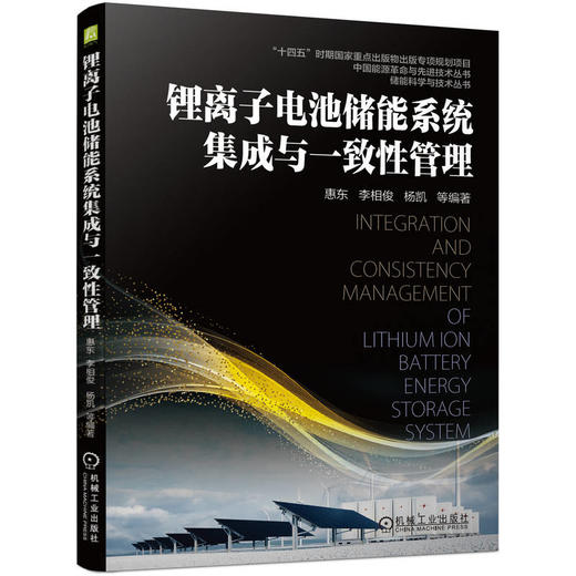 锂离子电池储能系统集成与一致性管理 惠东 李相俊 杨凯 储能科学与技术丛书 锂离子电池储能系统集成关键技术书籍 商品图0