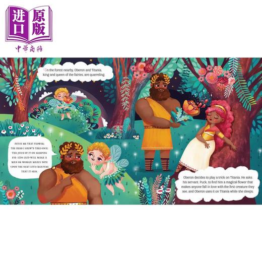 【中商原版】小手翻翻小童话 仲夏夜之梦Lit for Little Hands A Midsummer Nights Dream 英文原版儿童纸板书故事绘本小初文学 商品图3