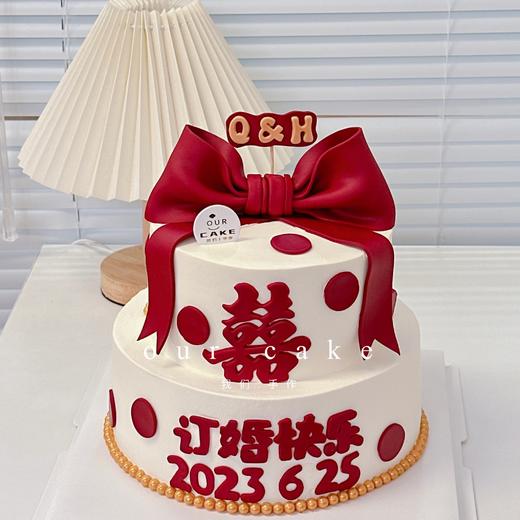 领证订婚结婚纪念蛋糕-低糖处理无添加 商品图1