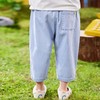 夏日必备！防蚊裤男童，男女童通用款式。天丝牛仔裤柔软舒适，宝宝童七分裤，夏季外穿清爽透气。 商品缩略图2