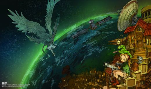 《出水珀斯卡》爆火的日本人气插画师，用画笔带你遨游幻想星球 商品图4