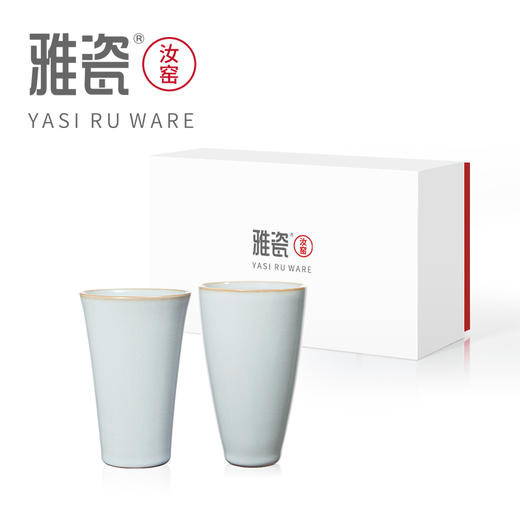 汝窑和而不同对杯 办公杯 商品图1