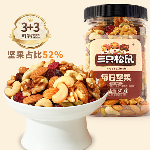 【爆款直降】【三只松鼠】罐装每日坚果500g×2罐-fx 商品图9