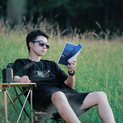 侣行 张昕宇梁红同款 感知世界概念T恤 宽松版重磅230克短袖 商品图1