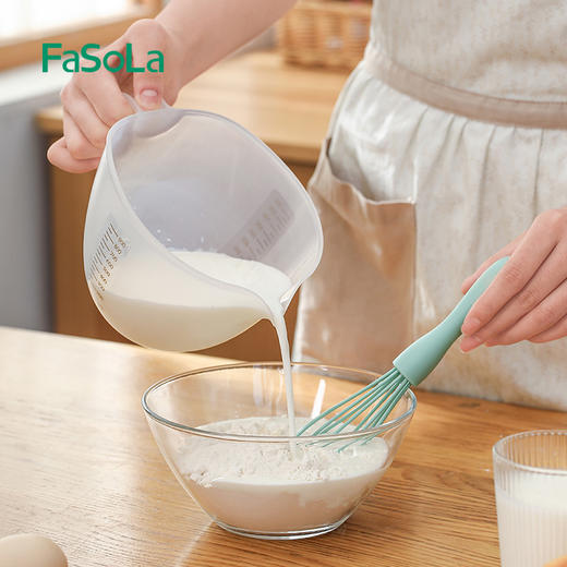FaSoLa过滤量杯带刻度家用奶茶大容量过滤杯塑料打蛋烘焙 商品图5