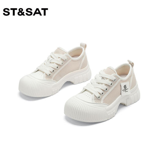 星期六丑萌大头鞋网面小白鞋女鞋SS32112D26 商品图5