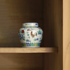 景德镇云木在 斗彩觅食图小茶仓/0345 手绘陶瓷茶叶罐小储存罐 商品缩略图0