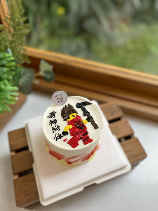 四寸手绘乐高奶油蛋糕 下单前请仔细阅读商品详情 商品图0