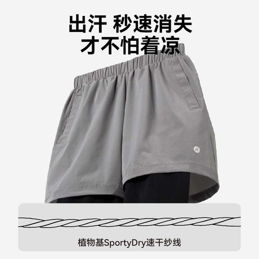 工作日48小时发货周末订单周一发货【HeyBetter专享】假两件运动裤 商品图2