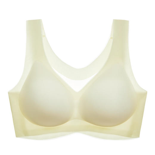 【凉感无痕bra！果冻软支撑】超薄无痕果冻软支撑背心式内衣，，一片式舒适聚拢固定杯，无钢圈设计更贴合身形，让你穿着更舒适自由。 商品图5
