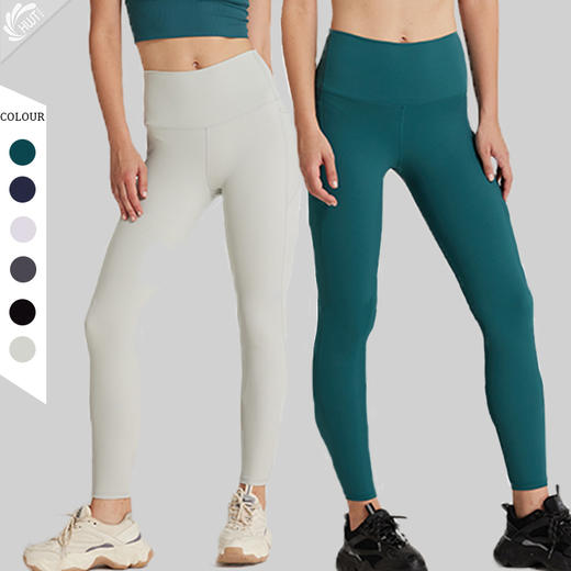 哈瓦塔提臀侧兜腰精瑜伽九分裤 跑步裤 商品图3