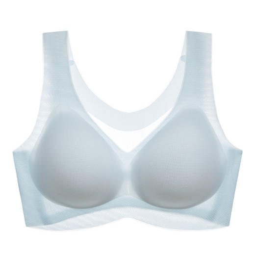 【凉感无痕bra！果冻软支撑】超薄无痕果冻软支撑背心式内衣，，一片式舒适聚拢固定杯，无钢圈设计更贴合身形，让你穿着更舒适自由。 商品图7