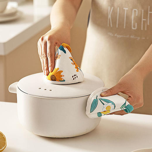 摩登主妇防烫帽厨房砂锅珐琅锅铁锅隔热把手锅耳朵耐高温防热手套 商品图0