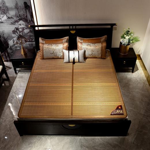 【凉而不冰！吸湿透气】清心冷静的夏日里，双面折叠竹席为你带来舒适与惬意，1.8米/1.5米大小随心选择，丰富多样的颜色款式搭配，加密编织，使用寿命更长！ 商品图5