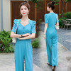 时尚休闲，新款夏装潮流气质清新通勒港风拼接设计连体裤HR-HMQY2779-1 商品缩略图6