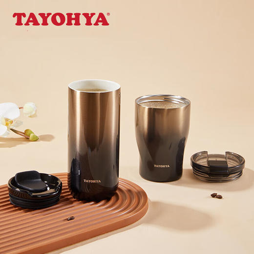 【6F】多样屋（TAYOHYA）保温杯学生杯送男女朋友星空扭扭咖啡杯-曜石金 商品图0