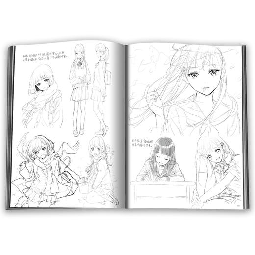 PIXIV知名插画家森仓圆首本画集，《四季恋歌：森仓圆作品集》“绊爱”的设计者 商品图7