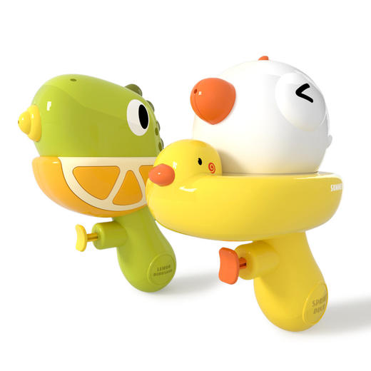 【19.9元抢Q萌动物小水枪2只装】卡通mini水枪 简易加水 4-6m喷水发射 小鸭/海豚/恐龙3种卡通造型可选 商品图7