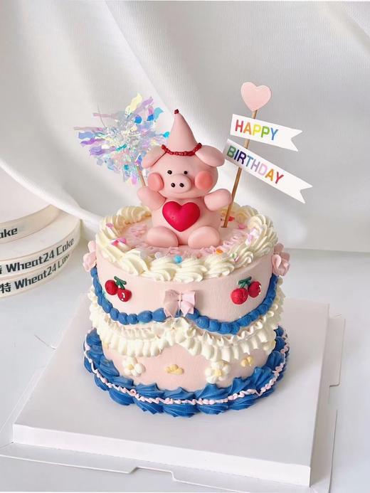 1027CAKE |  复古ins风 可爱款 立体翻糖猪猪 商品图0