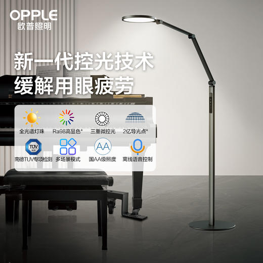 OPPLE欧普照明元睿2F护眼小路灯声控落地灯 商品图5