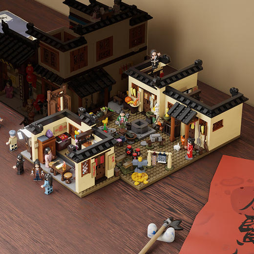 T 拼奇积木86221-同福客栈后院场景 商品图3