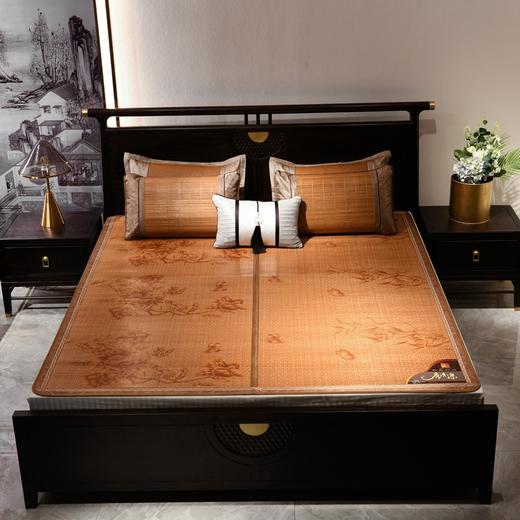 【凉而不冰！吸湿透气】清心冷静的夏日里，双面折叠竹席为你带来舒适与惬意，1.8米/1.5米大小随心选择，丰富多样的颜色款式搭配，加密编织，使用寿命更长！ 商品图7