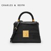 【包邮直发】CHARLES＆KEITH 女士锁扣饰压纹小号手提包 商品缩略图1