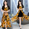 休闲舒适，气质通列简约花色拼接假两件复古连衣裙（送腰带）HR-HMQY2546-1 商品缩略图3