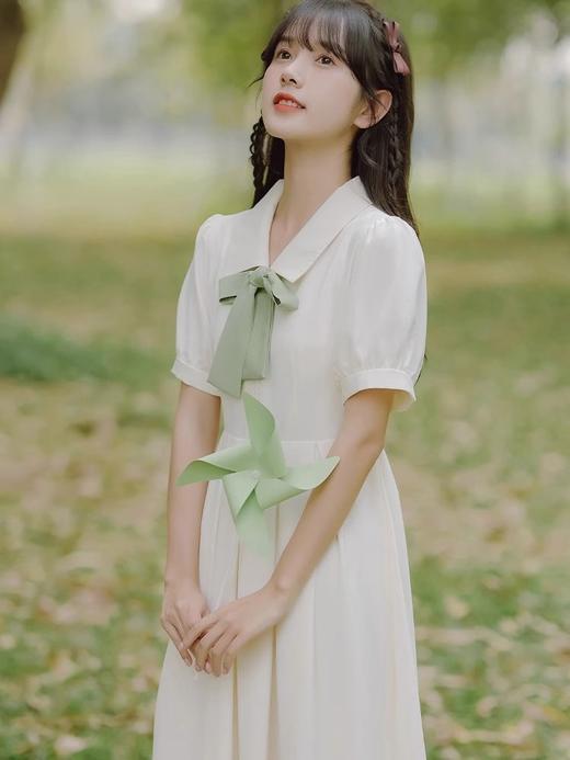 A696夏天初恋白色连衣裙女装2023夏季新款长裙子 商品图3