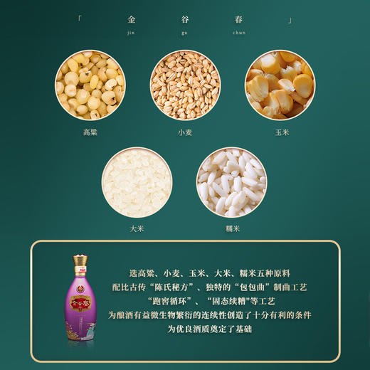 五粮液 金谷春52度浓香型白酒500ml4瓶礼盒装 商务宴请送礼酒 商品图2