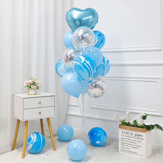 发光地飘立柱气球生日装饰品场景布置店铺开业周年庆派对路引支架 商品图2