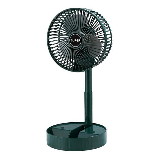 折叠风扇遥控桌面伸缩自动摇头风扇便捷台式USB充电学生宿舍电扇 商品图4