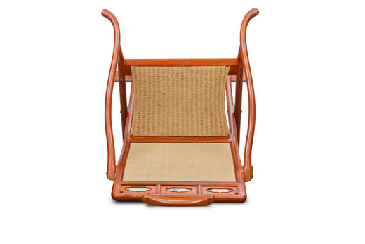 红桥红  家具严选  缅甸花梨（大果紫檀）【嘉木堂 编藤云石 春宫椅】醉翁椅 商品图6