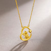 周六福黄金项链女计价足金爱心兔子吊坠锁骨链送女友礼物 商品缩略图2