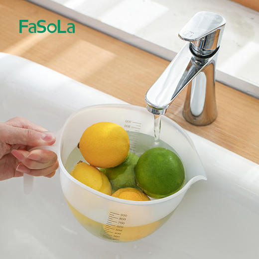 FaSoLa过滤量杯带刻度家用奶茶大容量过滤杯塑料打蛋烘焙 商品图3