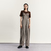谜底复古休闲裤2023秋新款胸衣式拼接设计感连体长裤女233MK1011 商品缩略图0