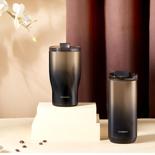 【6F】多样屋（TAYOHYA）保温杯学生杯送男女朋友星空扭扭咖啡杯-曜石金 商品图1